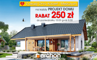 Z okazji Dnia Kobiet i Mężczyzn wszystkie projekty domów ARCHON+ z RABATEM 250 zł