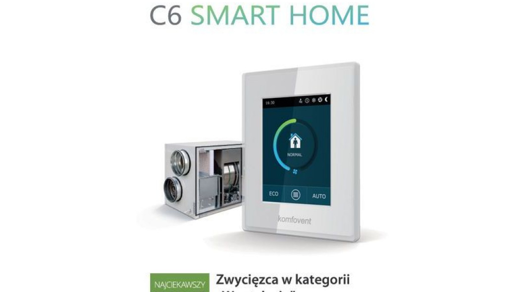 Automatyka C6 SMART HOME - nowa generacja sterowania centralą wentylacyjną