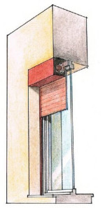 Rolety naokienna w wersji lewoskrętnie zwijanej