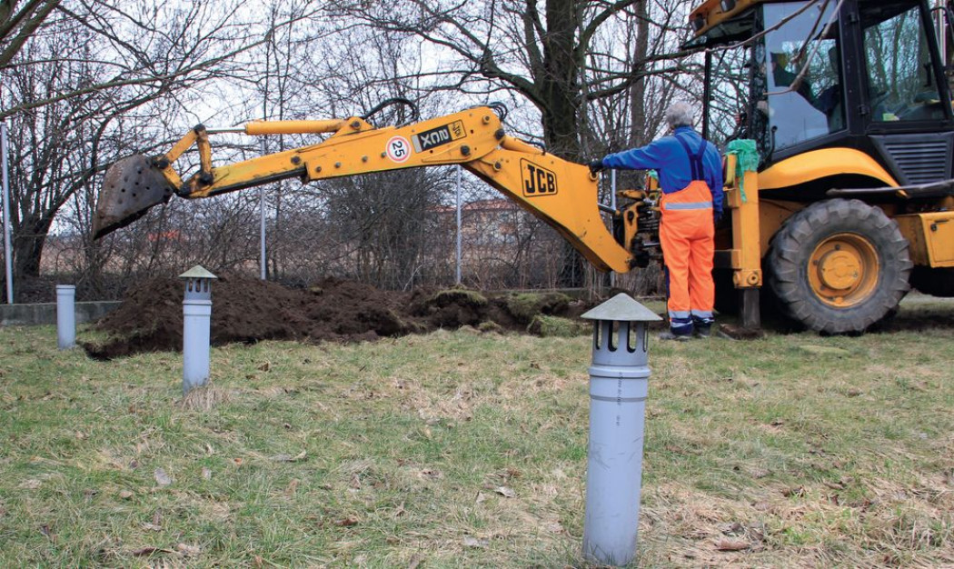 Oczyszczalnia z drenażem rozsączającym