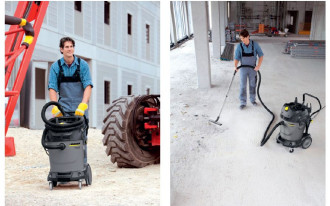 Odkurzacze NT z systemem Tact marki Kärcher przystosowane do usuwania niebezpiecznych pyłów