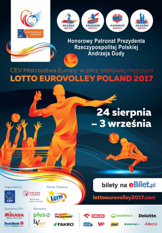 Plakat CEV Eurovolley Polska 2017