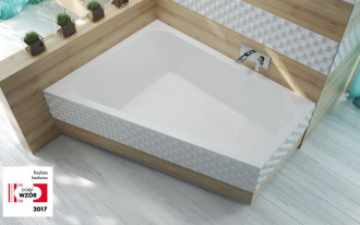 Wanna trapezowa, brodzik i parawan - nowe produkty w ofercie SANPLAST