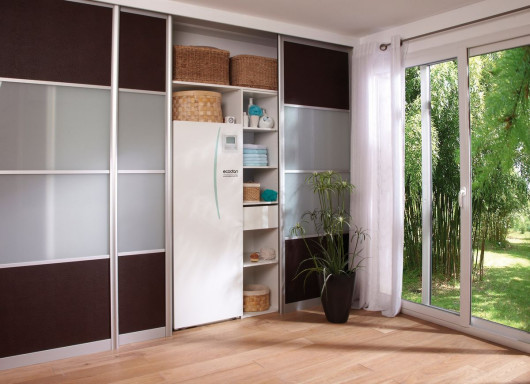 Pompa ciepła z zasobnikiem c.w.u. i całym osprzętem zamknięta w jednej obudowie