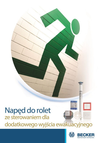 Napęd do rolet ze sterowaniem dla dodatkowego wyjścia awaryjnego