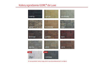 Ogrodzenie łupane Gorc - bogactwo kolorów