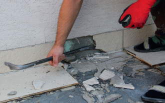 Remont tarasu na płycie betonowej