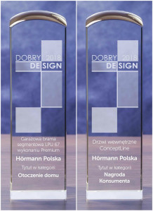 Dwie nagrody w konkursie Dobry Design 2018