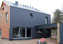 Elewacja z płytek włókno-cementowych