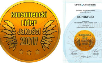 Konsumencki Lider Jakości 2017 dla firmy Komin-Flex