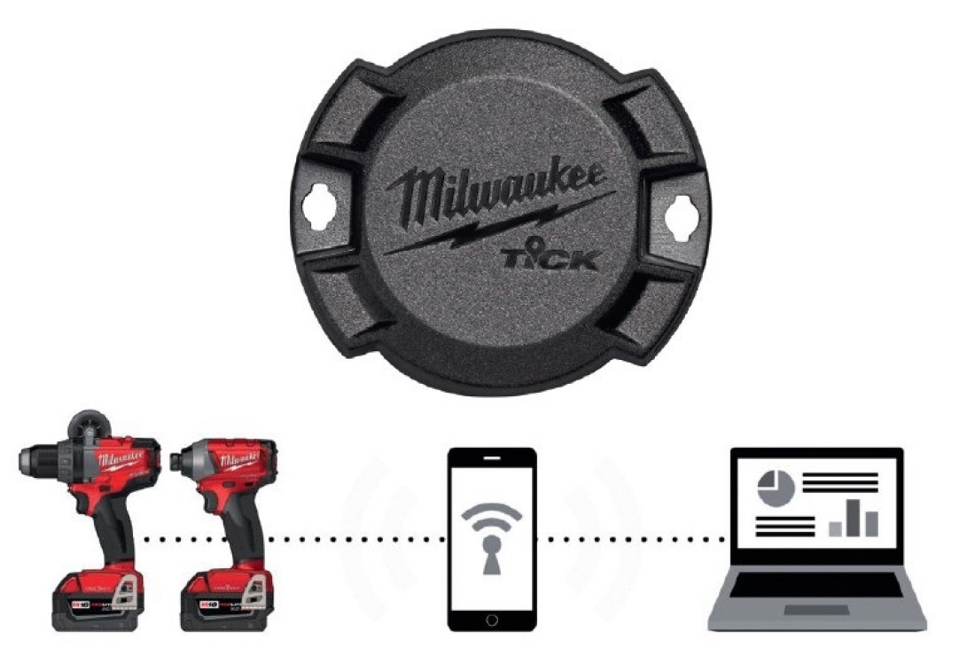 Tracker TICK™ od Milwaukee®  - urządzenie służące do lokalizacji narzędzi i wyposażenia