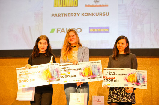 I Miejsce - Julia Niemczyk, II Miejsce - Sara Drozd, III - Izabela Kazimierska - Politechnika Poznańska.