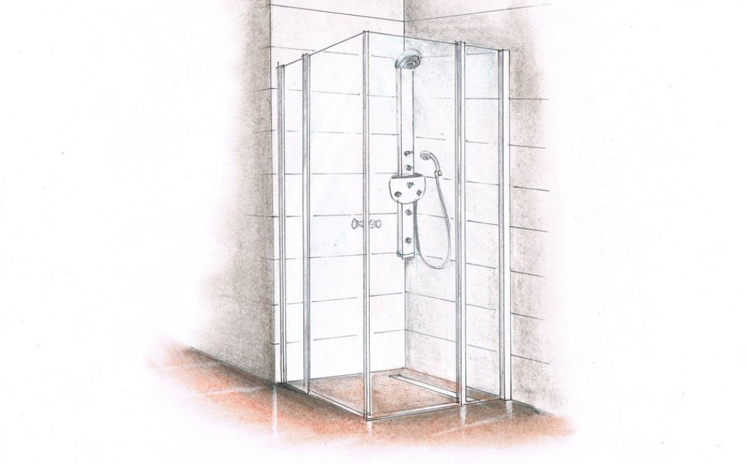 Natrysk z odpływem w podłodze