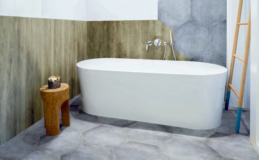 Ściany i podłoga w łazience