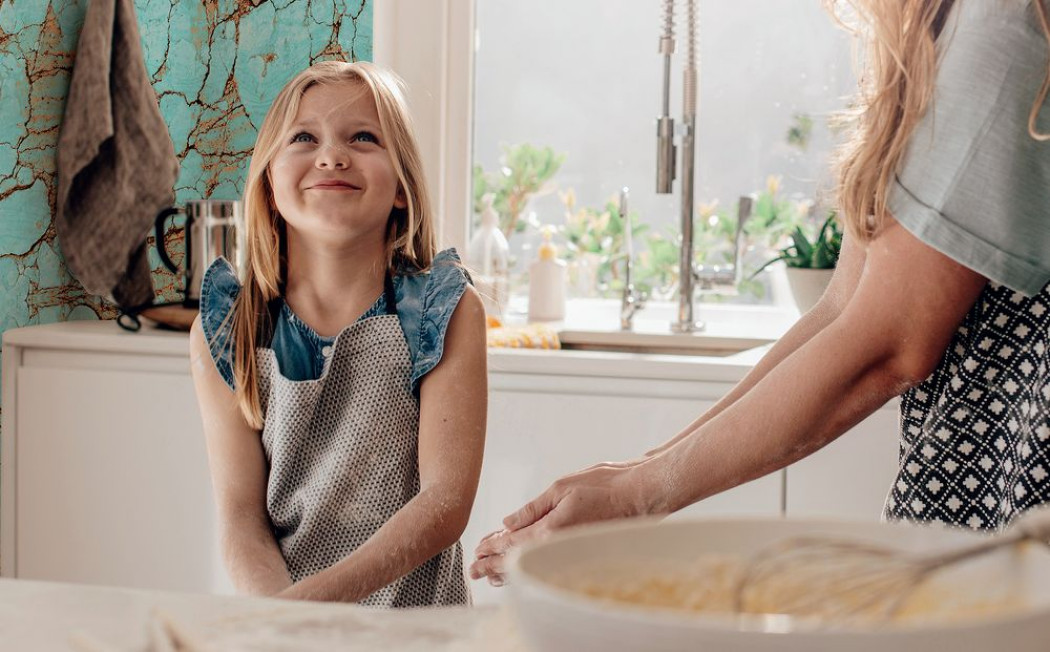 Ściany i podłoga w kuchni