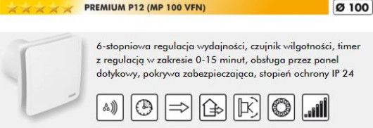 Wentylator PREMIUM P12