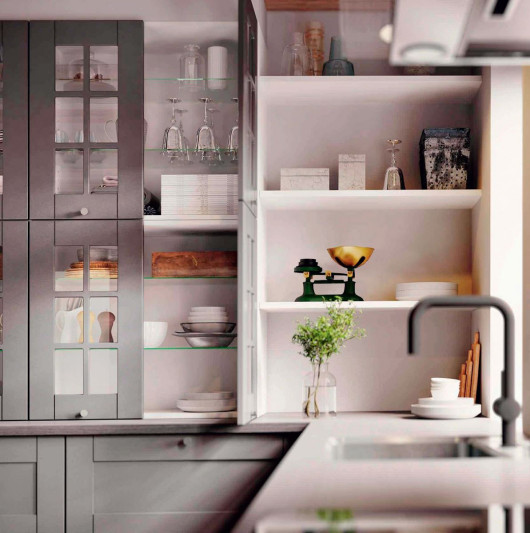 Meble kuchenne - model Gray Square w szlachetnym odcieniu szarości