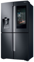 Lodówka Family Hub 2.0 z dwudrzwiową chłodziarką i dolną zamrażarką oraz systemem zintegrowanych aplikacji