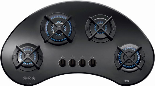 Ergonomiczna płyta gazowa VR 90 4G AI AL TR ze szkła hartowanego facette