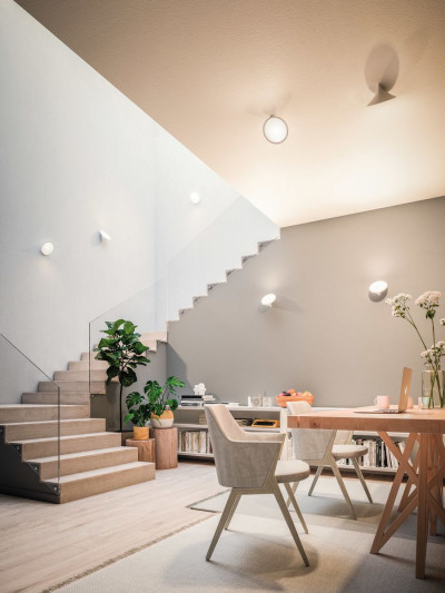 Kinkiety z kolekcji Orchid marki Axo Light w piaskowym kolorze