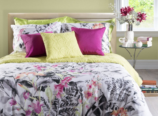 Komplet pościeli Andrea, zdobionej wzorem roślinnym