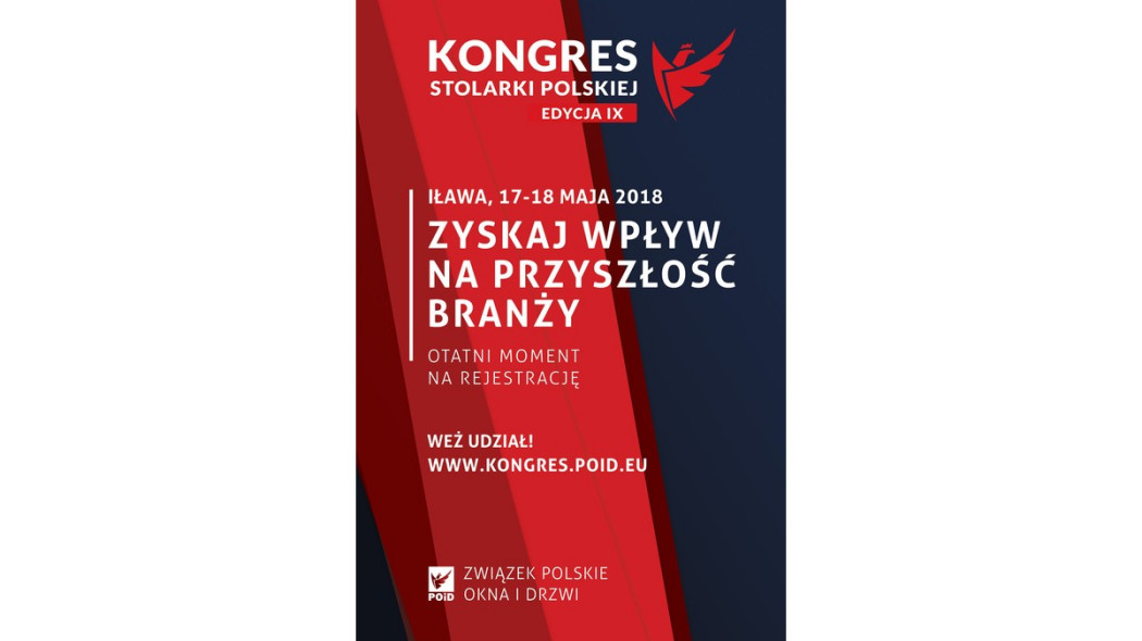 IX Kongres Stolarki Polskiej już w najbliższy czwartek!