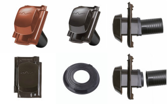 Dachówka kształtowa Braas z kominkiem wentylacyjnym