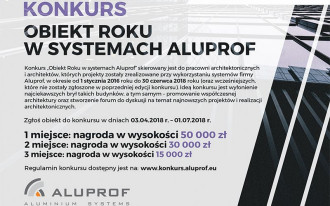 Trzecia edycja konkursu Obiekt roku w systemach ALUPROF