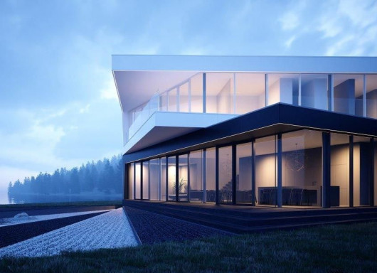 Projekt 81.waw.pl Dom Czarno na białym