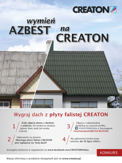 Wymień AZBEST na CREATON!
