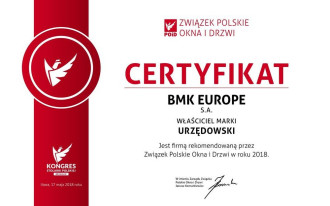 Marka Urzędowski polecana przez Związek Polskie Okna i Drzwi