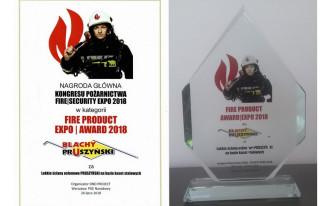 Nagroda Główna Kongresu Pożarnictwa FIRE SECURITY EXPO 2018 dla Blachy Pruszyński