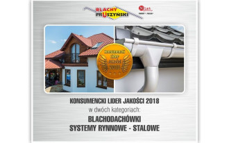 Blachy Pruszyński KONSUMENCKIM LIDEREM JAKOŚCI 2018