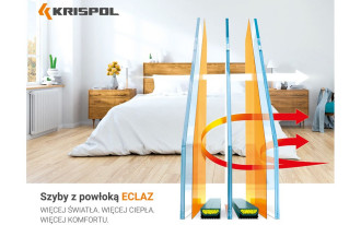 Szyba z powłoką ECLAZ - nowość w ofercie KRISPOL