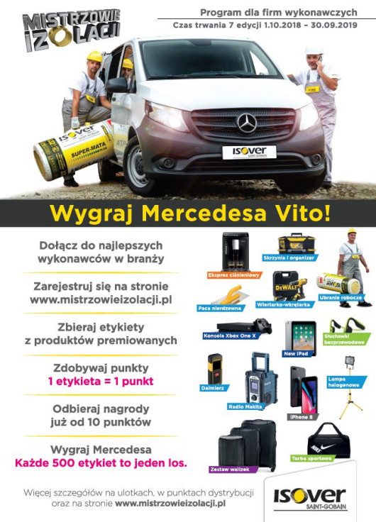 7. edycja programu Mistrzowie Izolacji potrwa do 30 września 2019 roku.