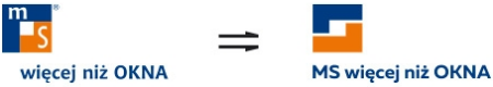 MS więcej niż OKNA - nowy logotyp