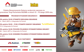 Program wydarzeń dekarskich podczas Strefy Turbo Dekarze na targach BUDMA 2019
