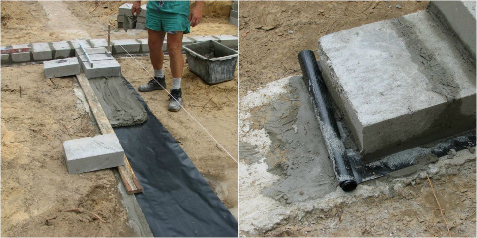 Prawidłowe ułożenie hydroizolacji ław fundamentowych