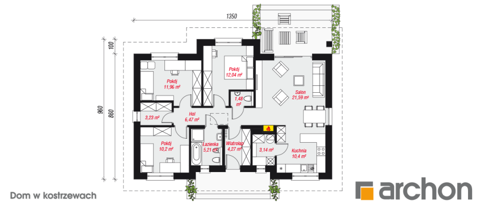 &quot;Dom w kostrzewach&quot; - rzut