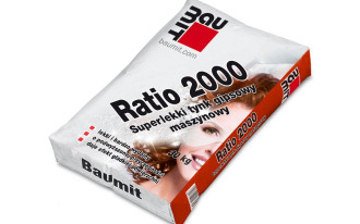 Baumit Ratio 2000 - superlekki tynk gipsowy