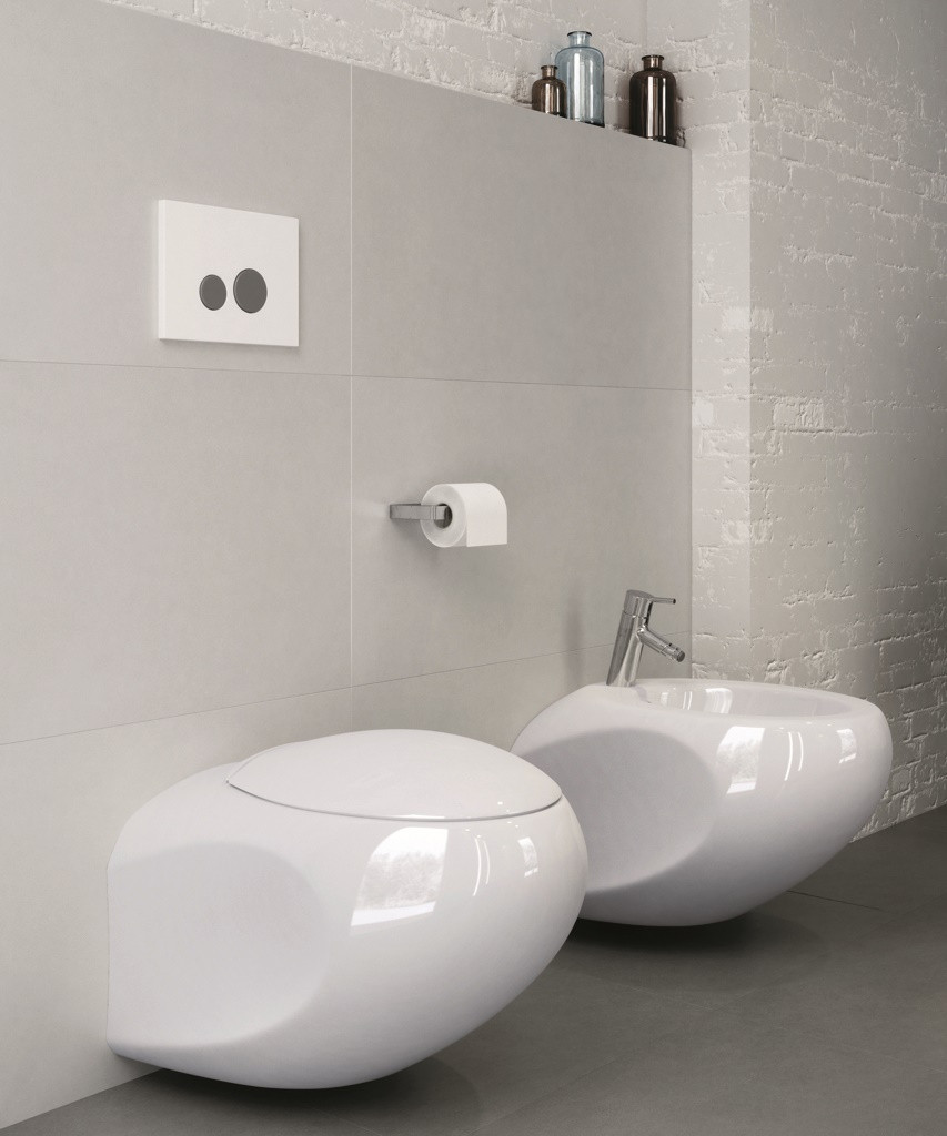 Bidety i miski klozetowe białe