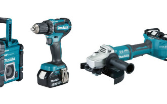 Radio akumulatorowe, akumulatorowa szlifierka kątowa i wiertarko-wkrętarka 18 V - nowości od Makita
