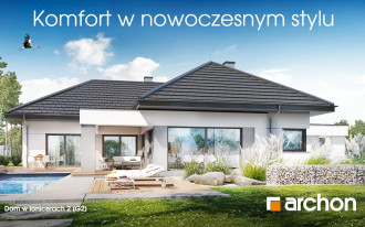 Wyjątkowy projekt domu parterowego z garażem w ARCHON+