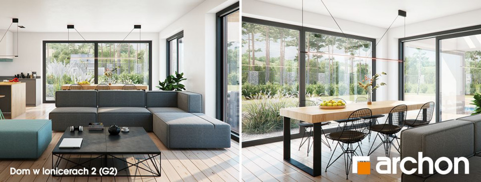 Dom w lonicerach 2 (G2) - wizualizacja wnętrz