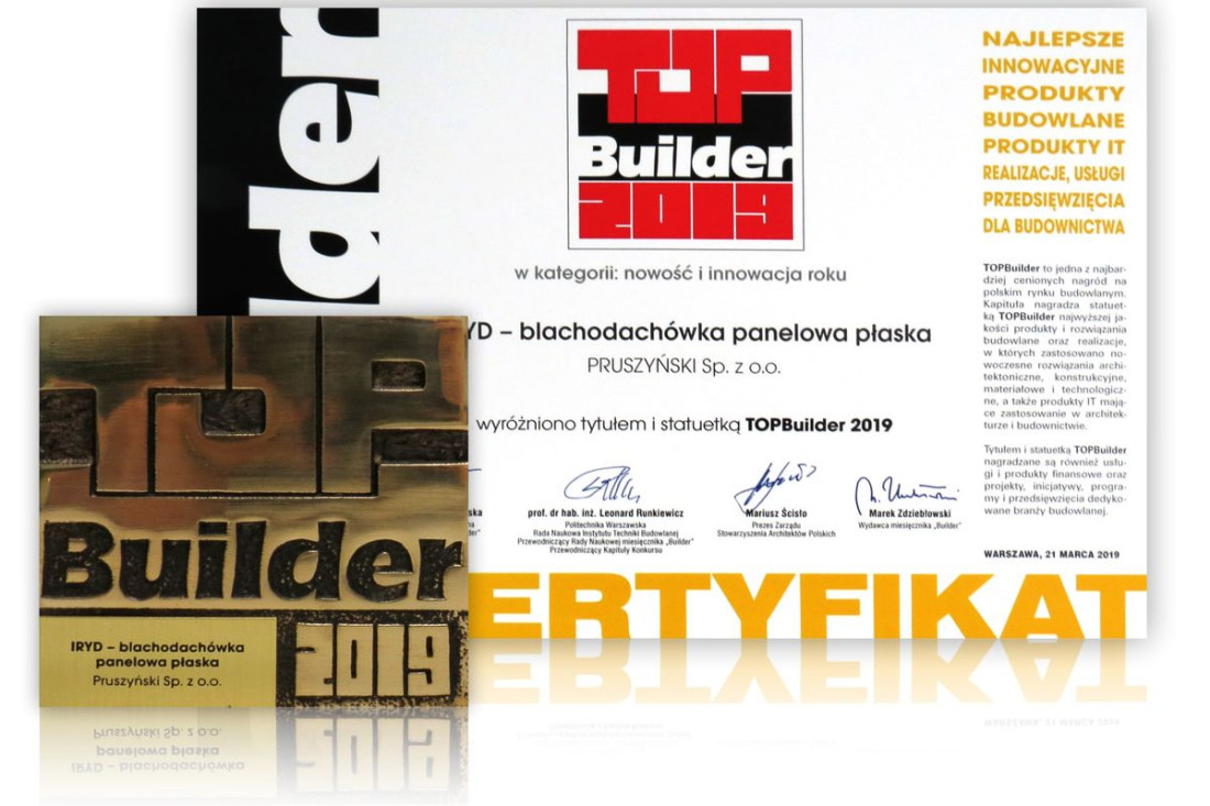 Top Builder 2019 dla blachodachówki PŁASKIEJ