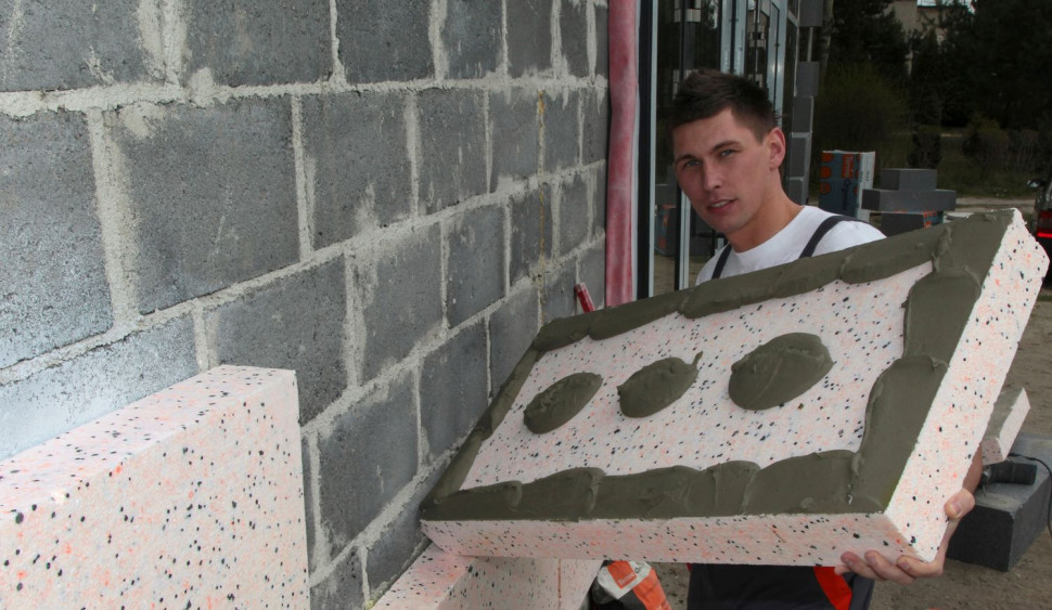 Ściana ocieplana metodą lekką mokrą