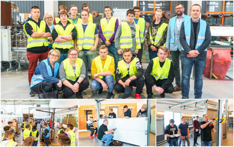 Uczniowie odwiedzili zakłady czołowego producenta stolarki otworowej firmy KRISPOL