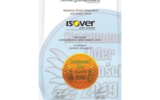 Konsumencki Lider Jakości 2019 dla Isover