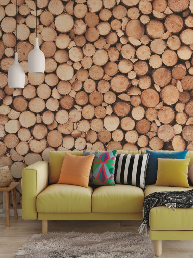 Fototapeta z motywem drewna