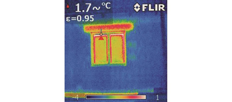 Obraz z kamery termowizyjnej